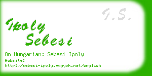 ipoly sebesi business card
